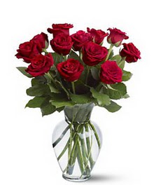  Bursa çiçek online çiçek siparişi  cam yada mika vazoda 10 kirmizi gül
