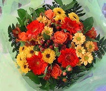  Bursa online çiçekçi , çiçek siparişi  sade hos orta boy karisik demet çiçek 