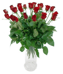  Bursa kaliteli taze ve ucuz çiçekler  11 adet kimizi gülün ihtisami cam yada mika vazo modeli