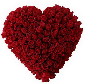  Bursa İnternetten çiçek siparişi  muhteşem kırmızı güllerden kalp çiçeği