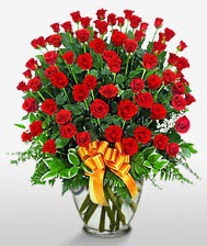 Görsel vazo içerisinde 101 adet gül  Bursa ucuz çiçek gönder 