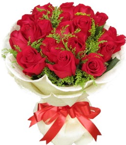 19 adet kırmızı gülden buket tanzimi  Bursa çiçek siparişi vermek 